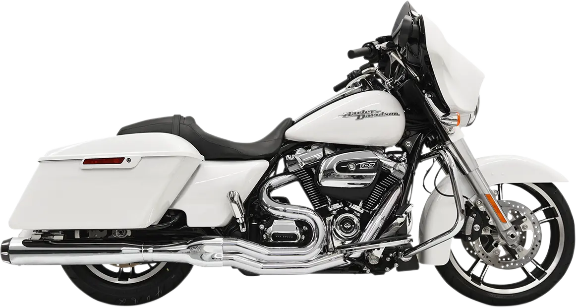 Bassani Xhaust B4 2:1 Exhaust - Chrome - Straight Can 1F58r 1