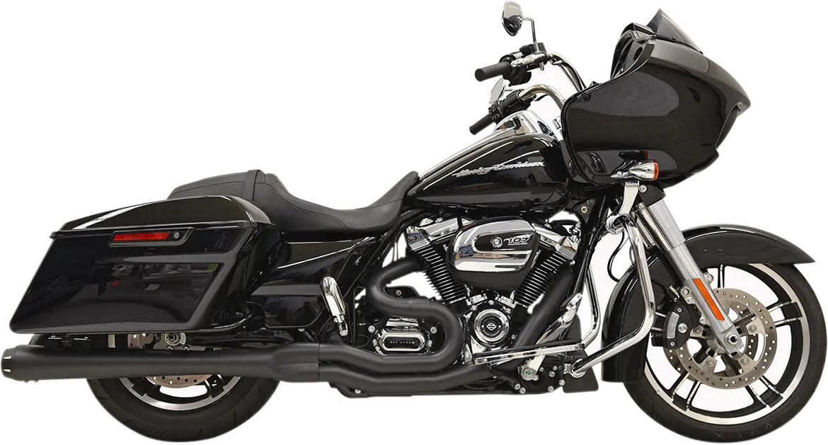 Bassani Xhaust B4 2:1 Exhaust - Black - Megaphone 1F51rb 1