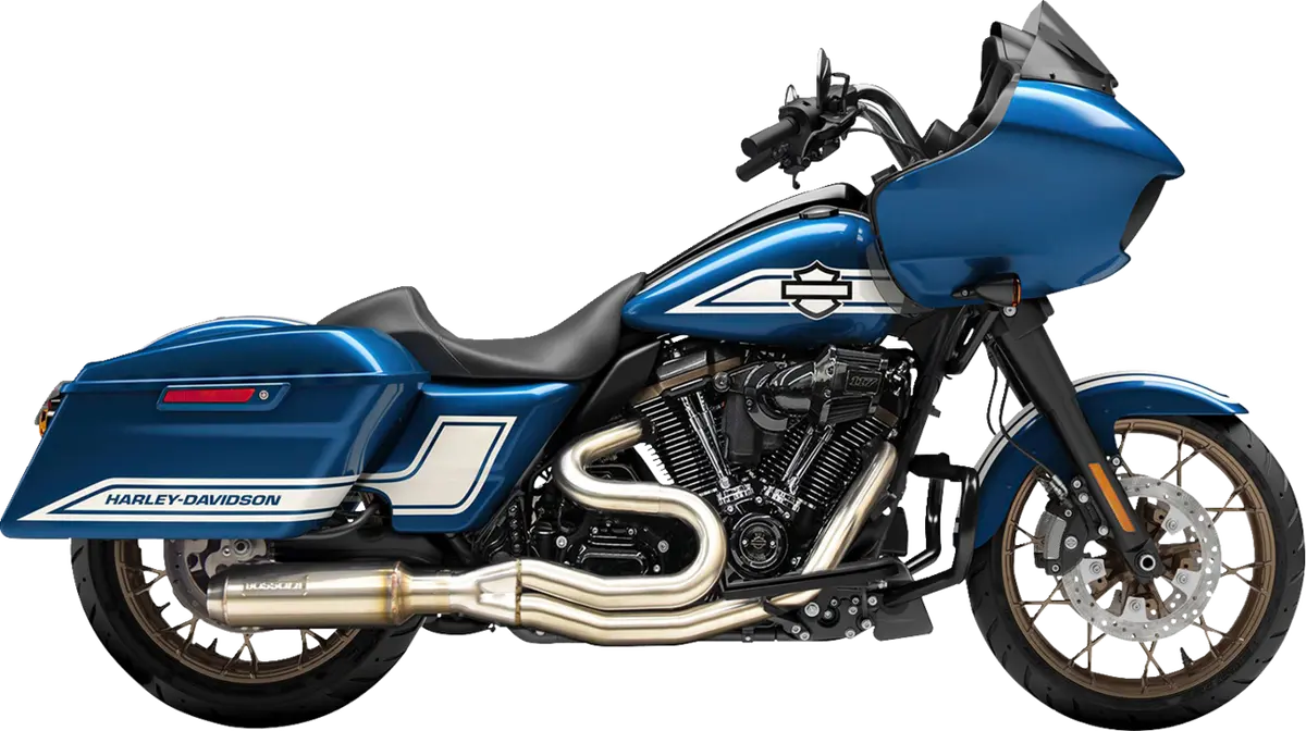 Bassani Xhaust 2-Into-1 Mid-Length Exhaust System With Super Bike Muffler - Stainless Steel - 49-State 1F98sse 1