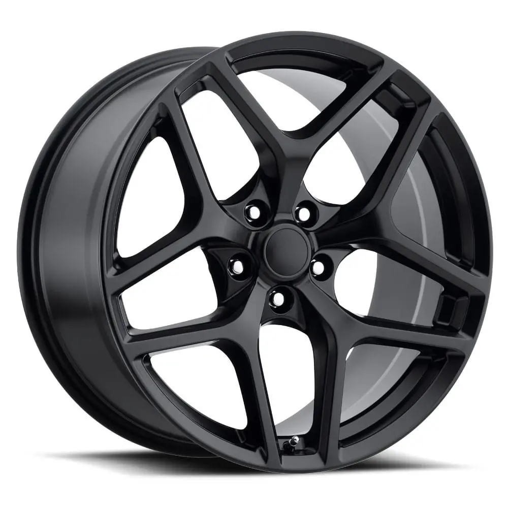 20X11 Satin Black Z28 Camaro Style Wheels (Fr27f, 5X120, +43 Offset) 1