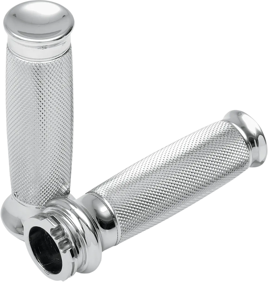 Todd's Cycle Grips - Vice - Knurled - Chrome Vgk-1 1