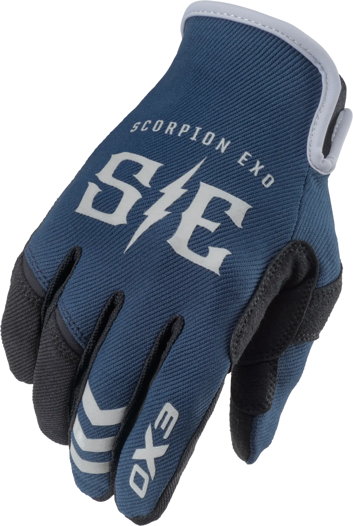 Scorpion Exo Air Stretch Gloves Charge Blue/Grey Medium - Flexible Motorcycle And Bike Gloves With Touchscreen Compatibility 1