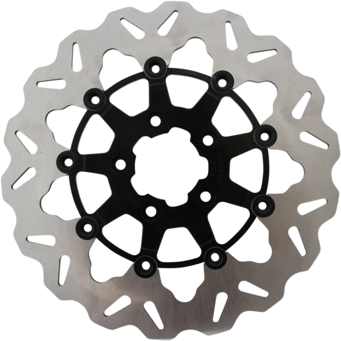 Gbrakes Wave® Brake Rotor - Front - Black Carrier Df835cw-B 1