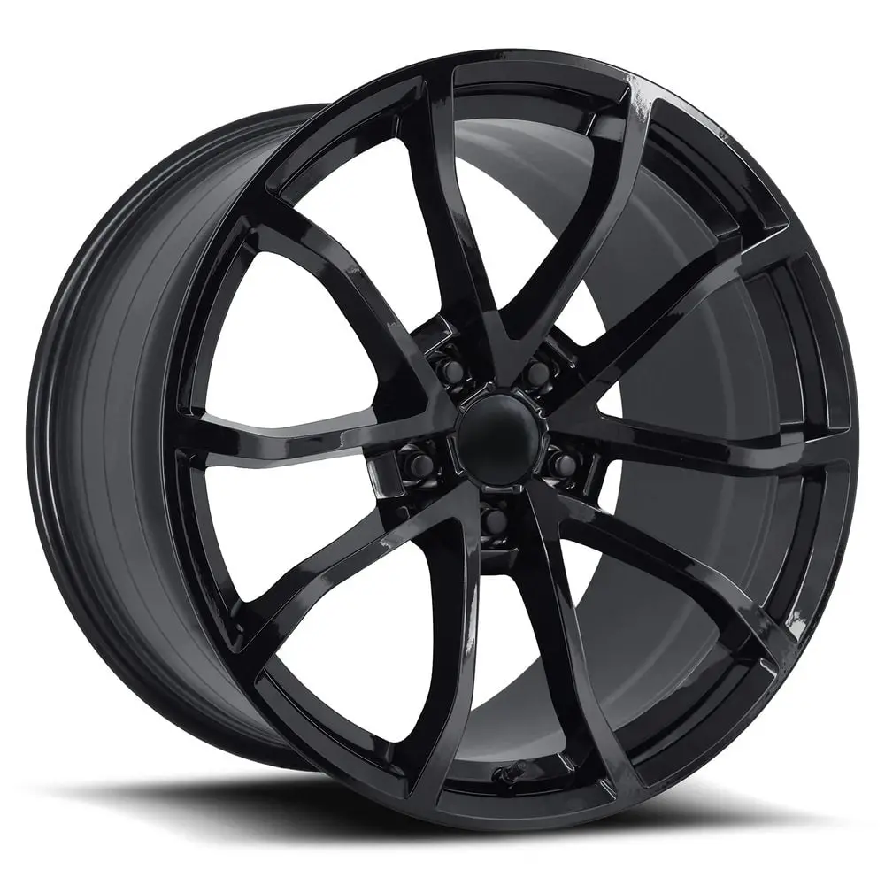 20X12 Aluminum Wheel With 5X4.75 Bolt Pattern - Gloss Black 1