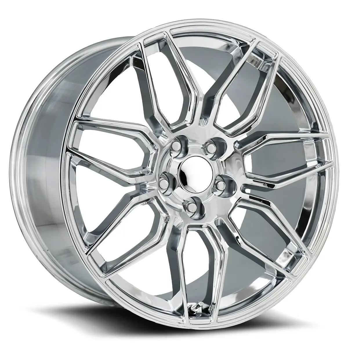 20X11 Chrome Alloy Wheels (Fr401, 5X120, +52 Offset) 1