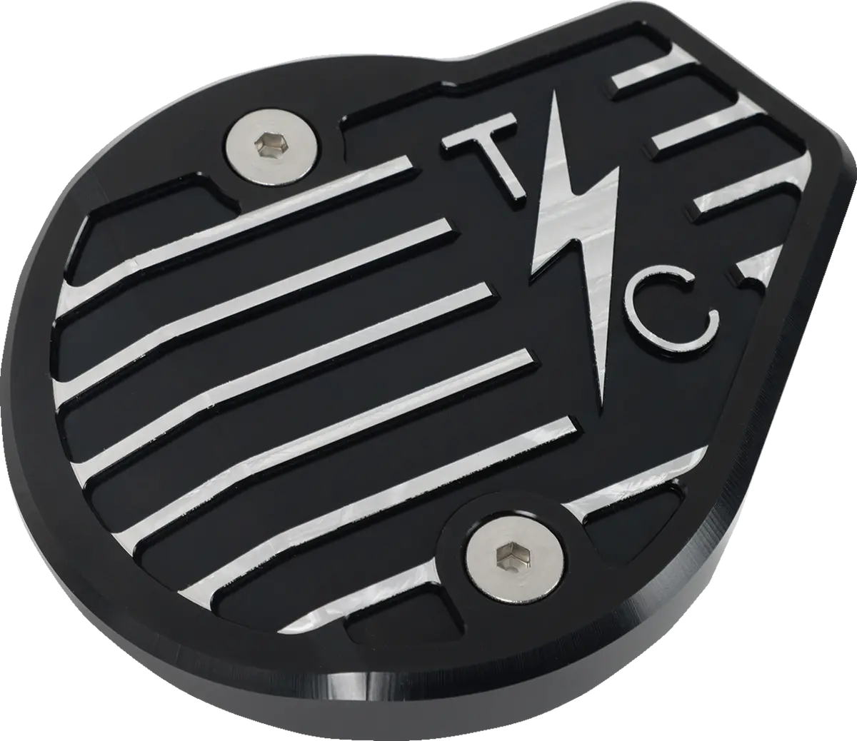 Thrashin Supply Co. Cam Cover - Gen 2 - Finned - Twice Cut - Black - M8 Tsc-3029-4 1