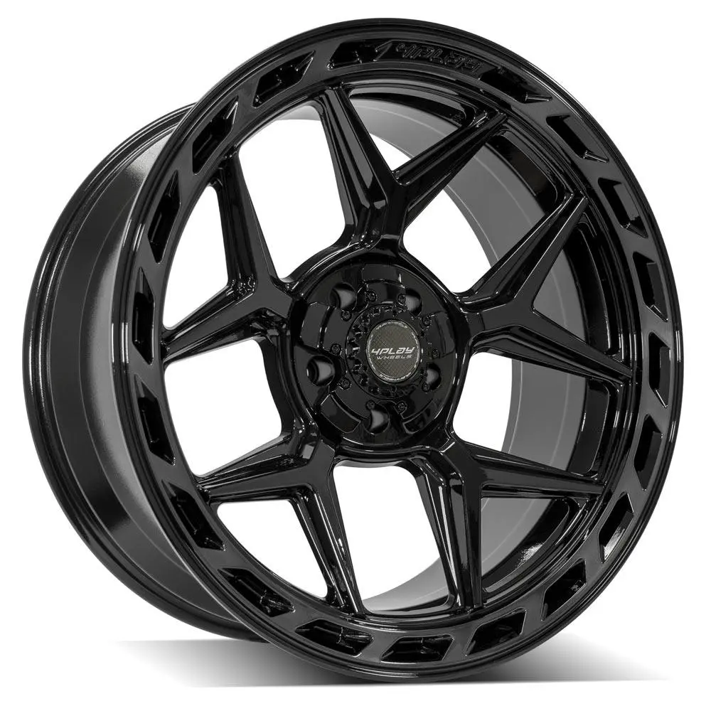 22X10 5X5" & 5X5.5" Gloss Black With Brushed Face & Tinted Clear For Dodge Ram 1500 1994-2010 1