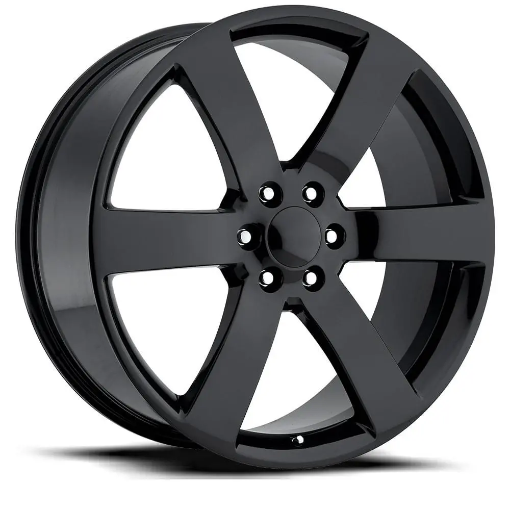 22X9 Gloss Black Trailblazer Ss Style Wheels (Fr32, 6X127, +22 Offset) 1