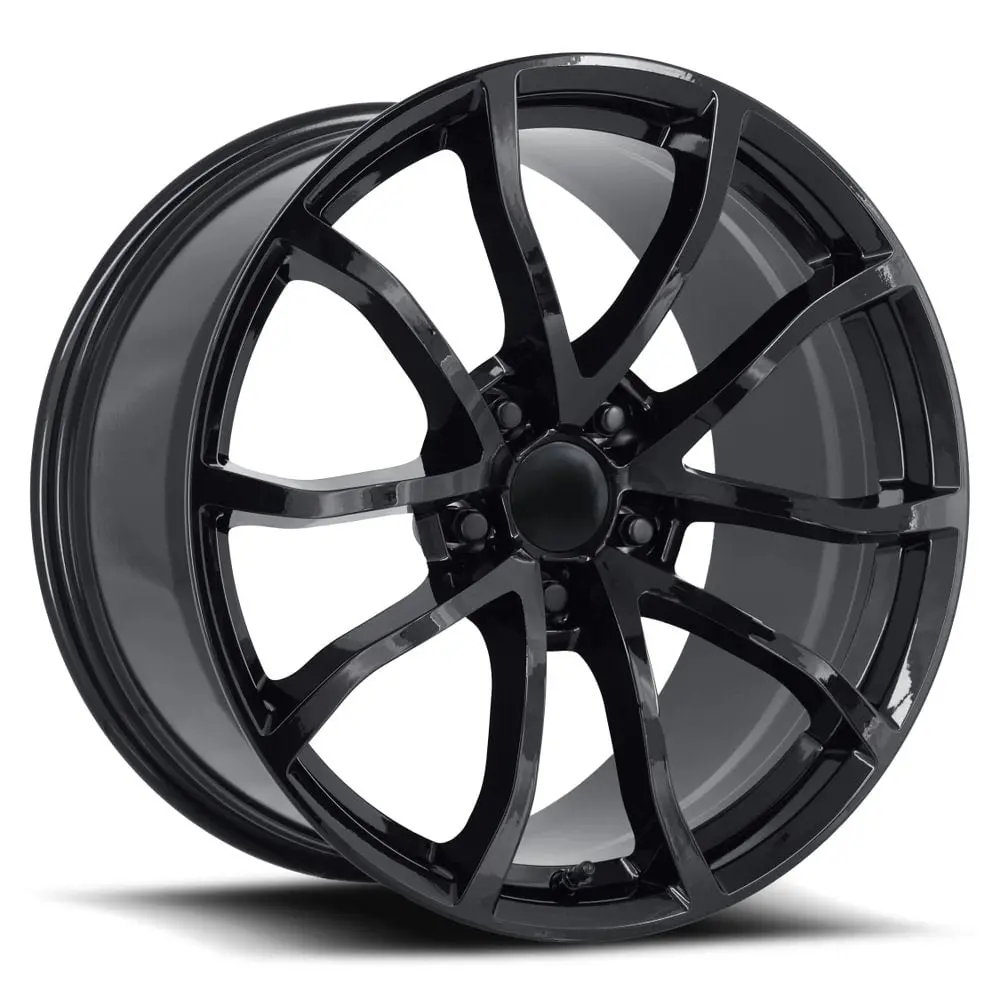 19X10 Aluminum Wheel With 5X4.75 Bolt Pattern - Gloss Black 1