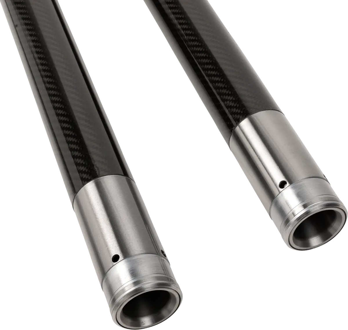Custom Cycle Engineering 49 Mm Black Carbon Fiber Fork Tubes 1