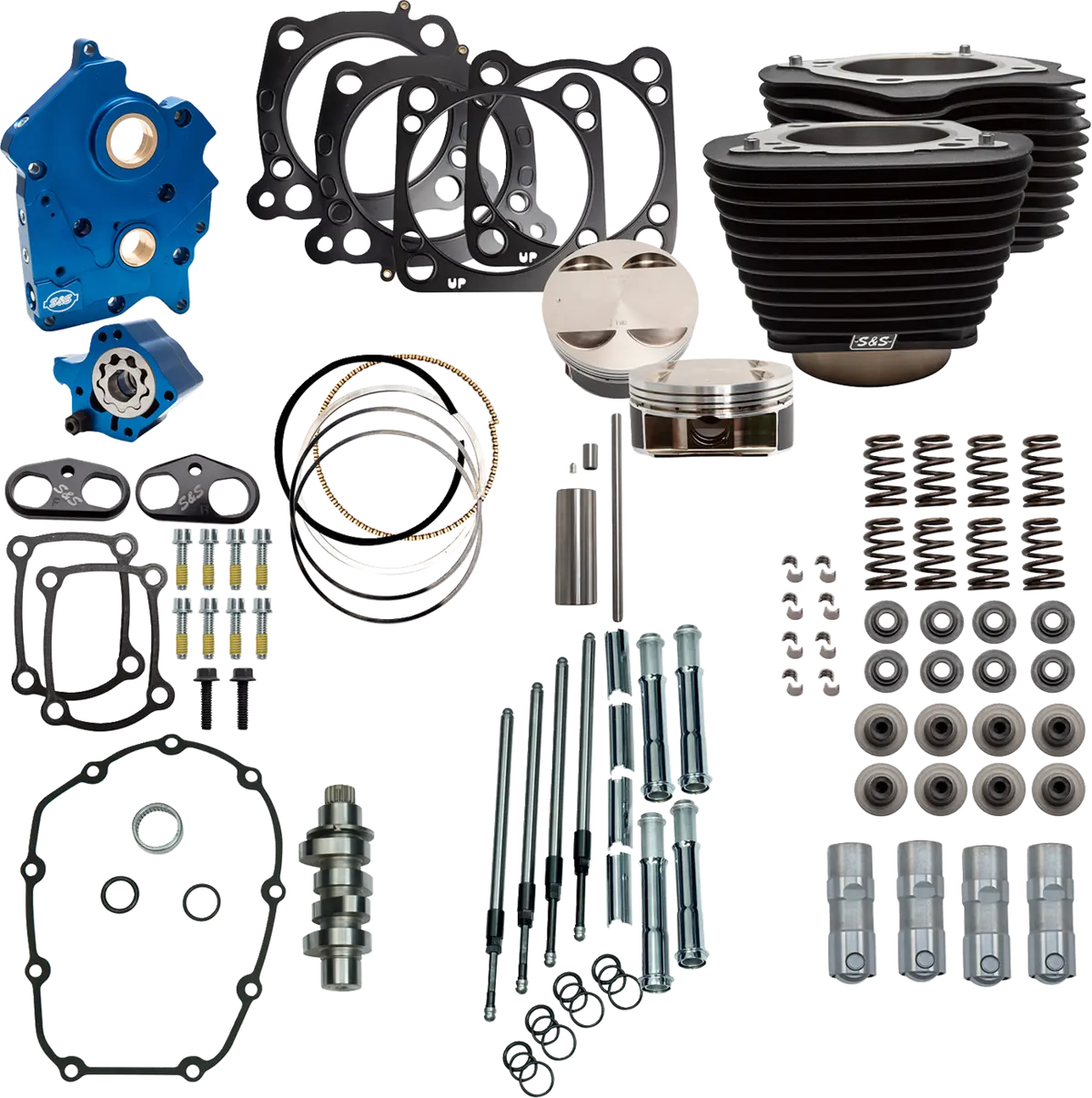 S&S Cycle Power Pack - 4.500" Stroke - Oil Cooled - Black W/O Highlights - M8 310-1105C 1