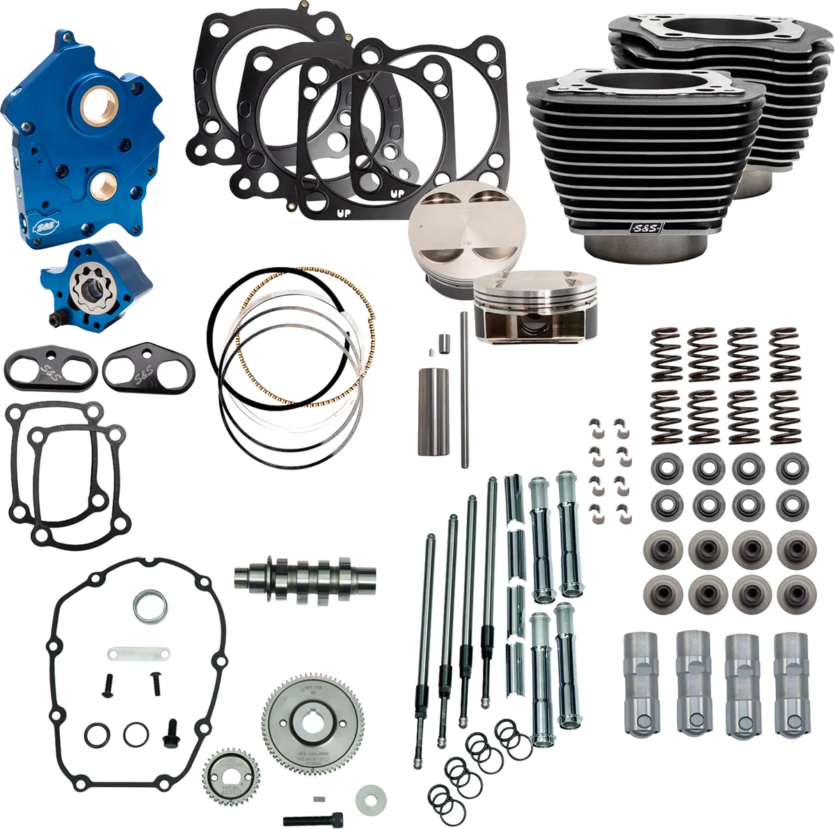 S&S Cycle Power Pack - 4.500" Stroke - Oil Cooled - Black Granite W/Highlights - M8 310-1110C 1