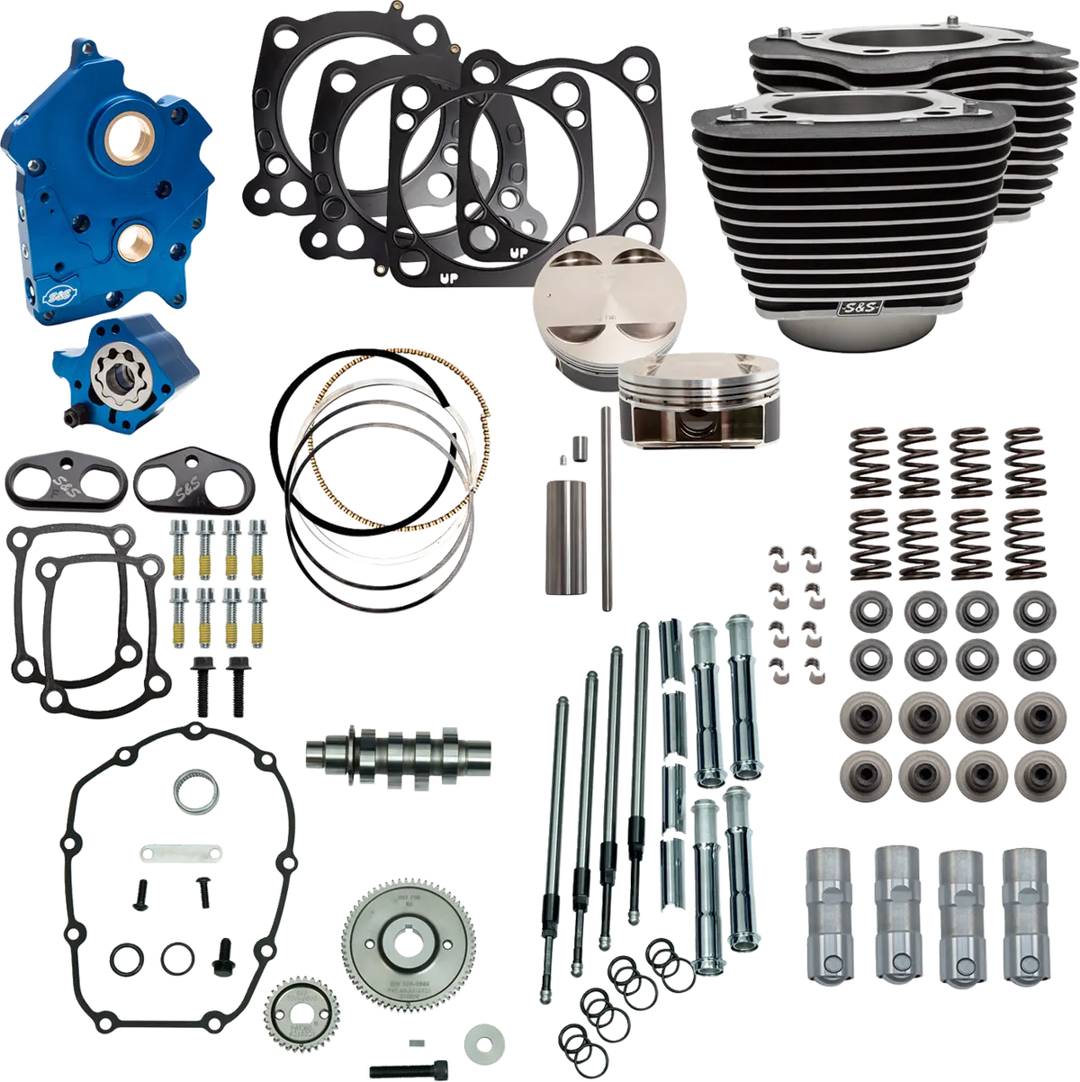 S&S Cycle Power Pack - 4.500" Stroke - Oil Cooled - Black W/Highlights - M8 310-1104C 1