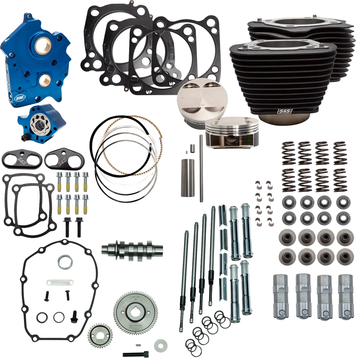 S&S Cycle Power Pack - 4.500" Stroke - Oil Cooled - Black W/O Highlights - M8 310-1106C 1