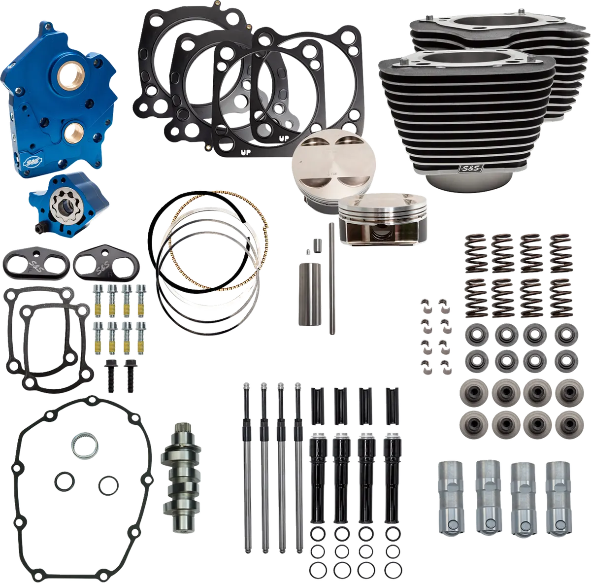 S&S Cycle Power Pack - 4.375" Stroke - Oil Cooled - Black W/Highlights - M8 310-1056C 1