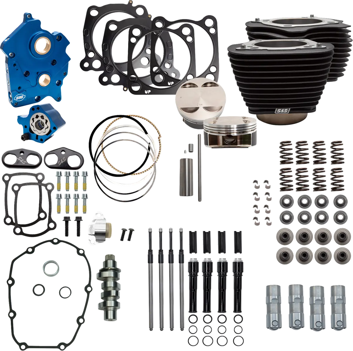 S&S Cycle Power Pack - 4.375" Stroke - Oil Cooled - Black Granite W/Highlights - M8 310-1057C 1