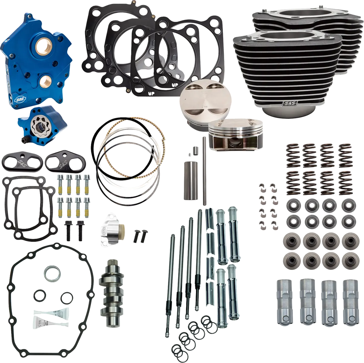 S&S Cycle Power Pack - 4.375" Stroke - Oil Cooled - Black W/O Highlights - M8 310-1052C 1