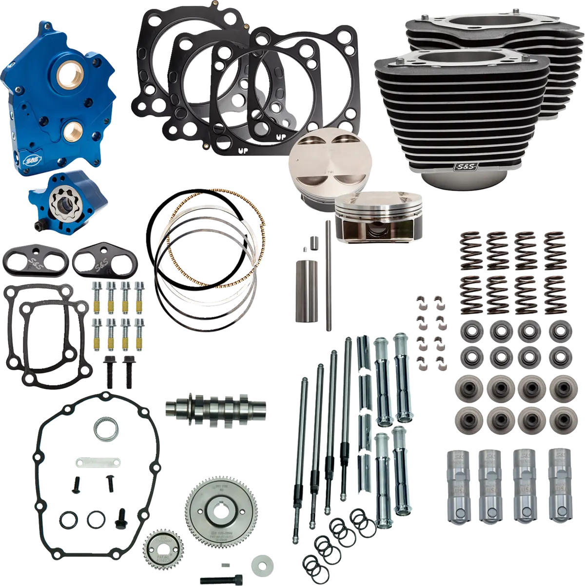 S&S Cycle Power Pack - 4.375" Stroke - Oil Cooled - Black W/O Highlights - M8 310-1053C 1