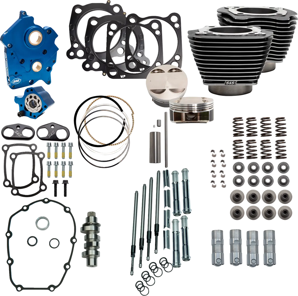 S&S Cycle Power Pack - 4.500" Stroke - Water Cooled - Black Granite W/Highlights - M8 310-1107C 1