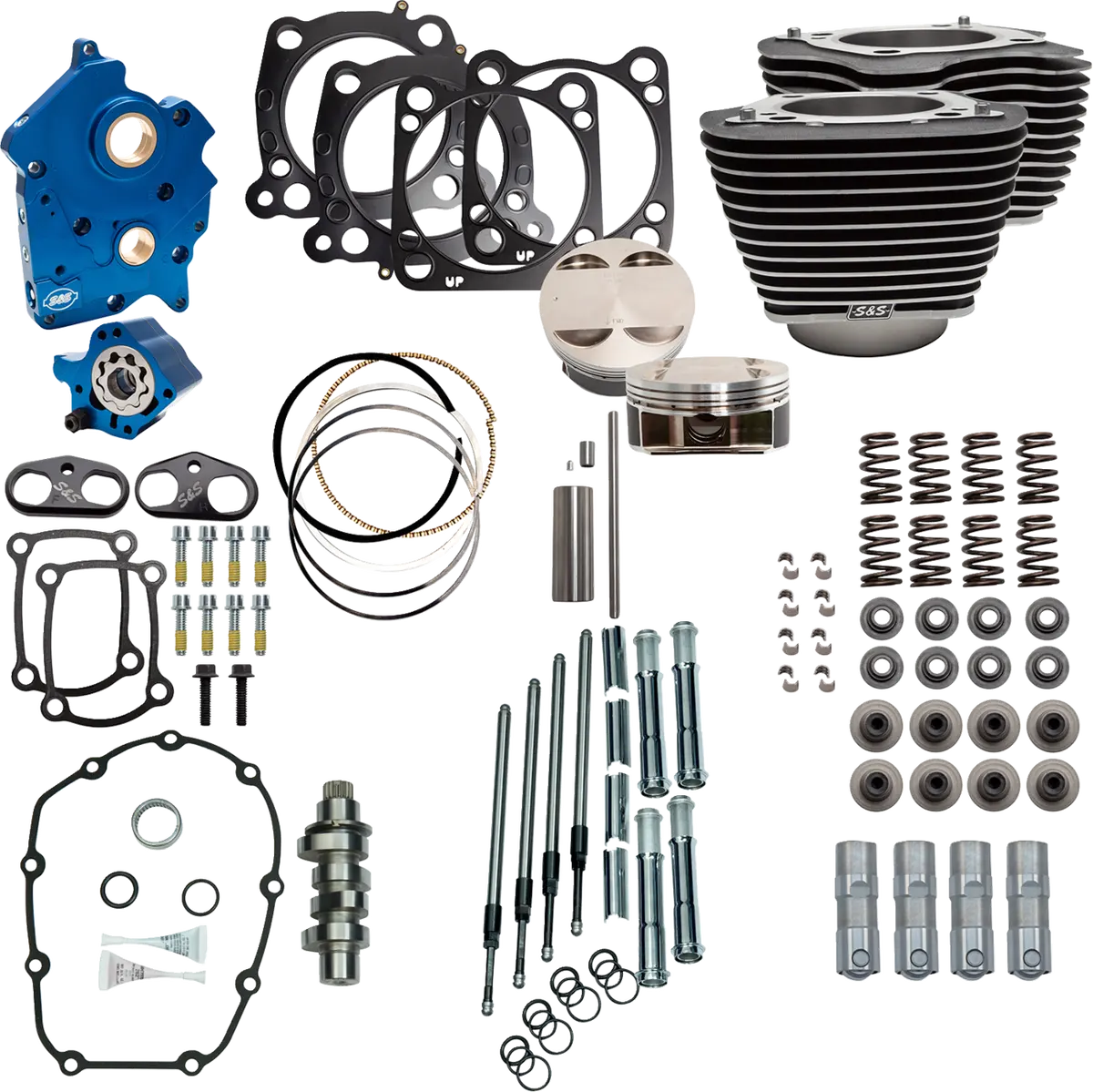 S&S Cycle Power Pack - 4.500" Stroke - Water Cooled - Black W/Highlights - M8 310-1101C 1