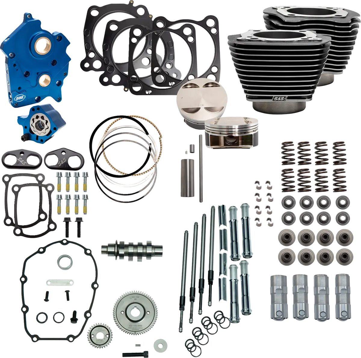 S&S Cycle Power Pack - 4.500" Stroke - Water Cooled - Black Granite W/Highlights - M8 310-1108C 1