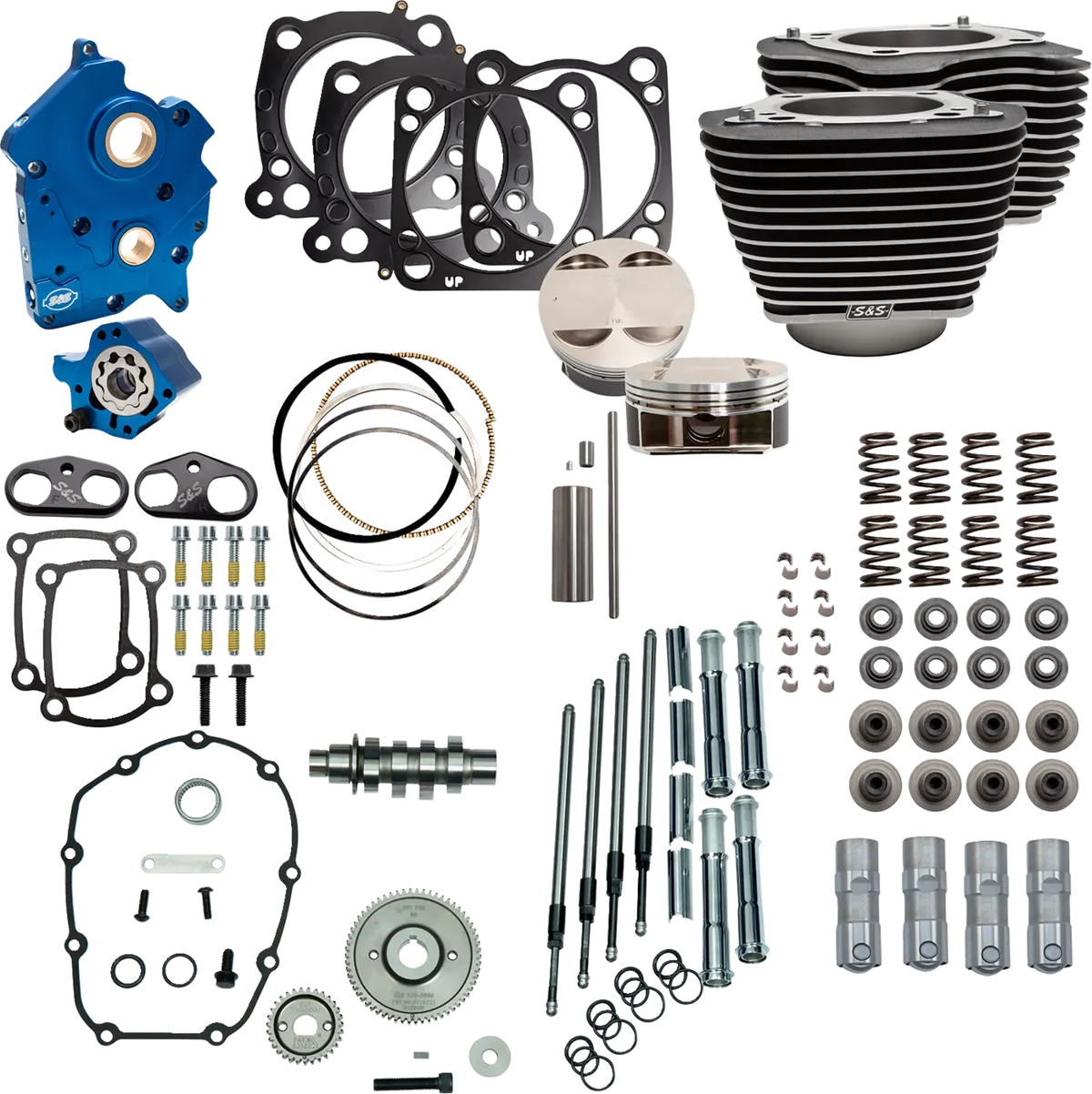 S&S Cycle Power Pack - 4.500" Stroke - Water Cooled - Black W/Highlights - M8 310-1102C 1