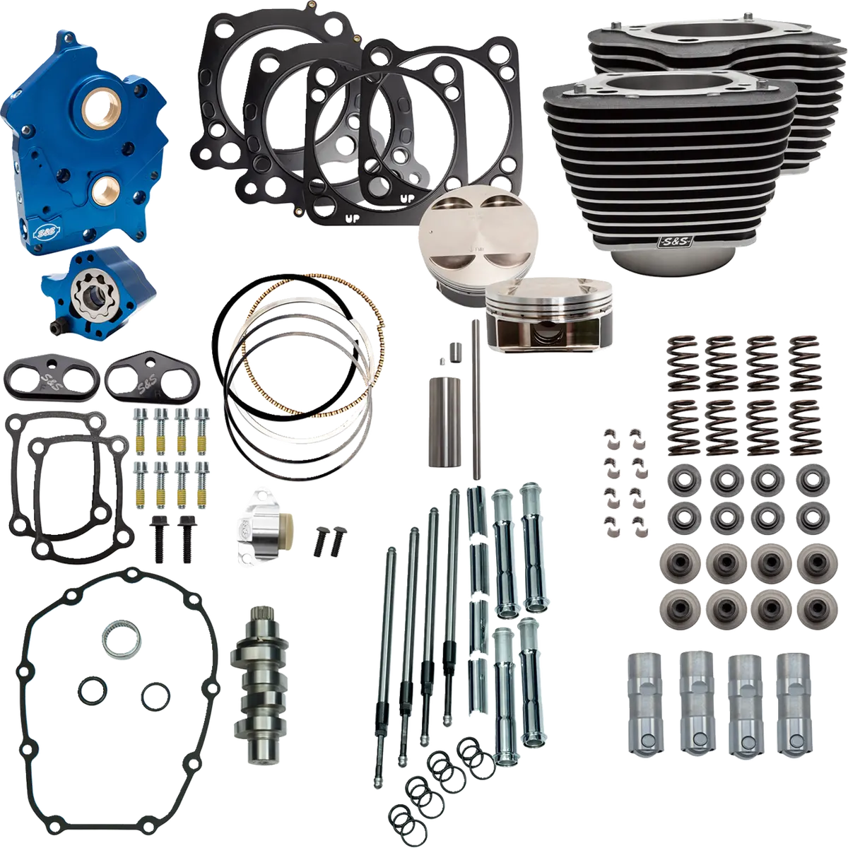 S&S Cycle Power Pack - 4.375" Stroke - Water Cooled - Black W/Highlights - M8 310-1050C 1