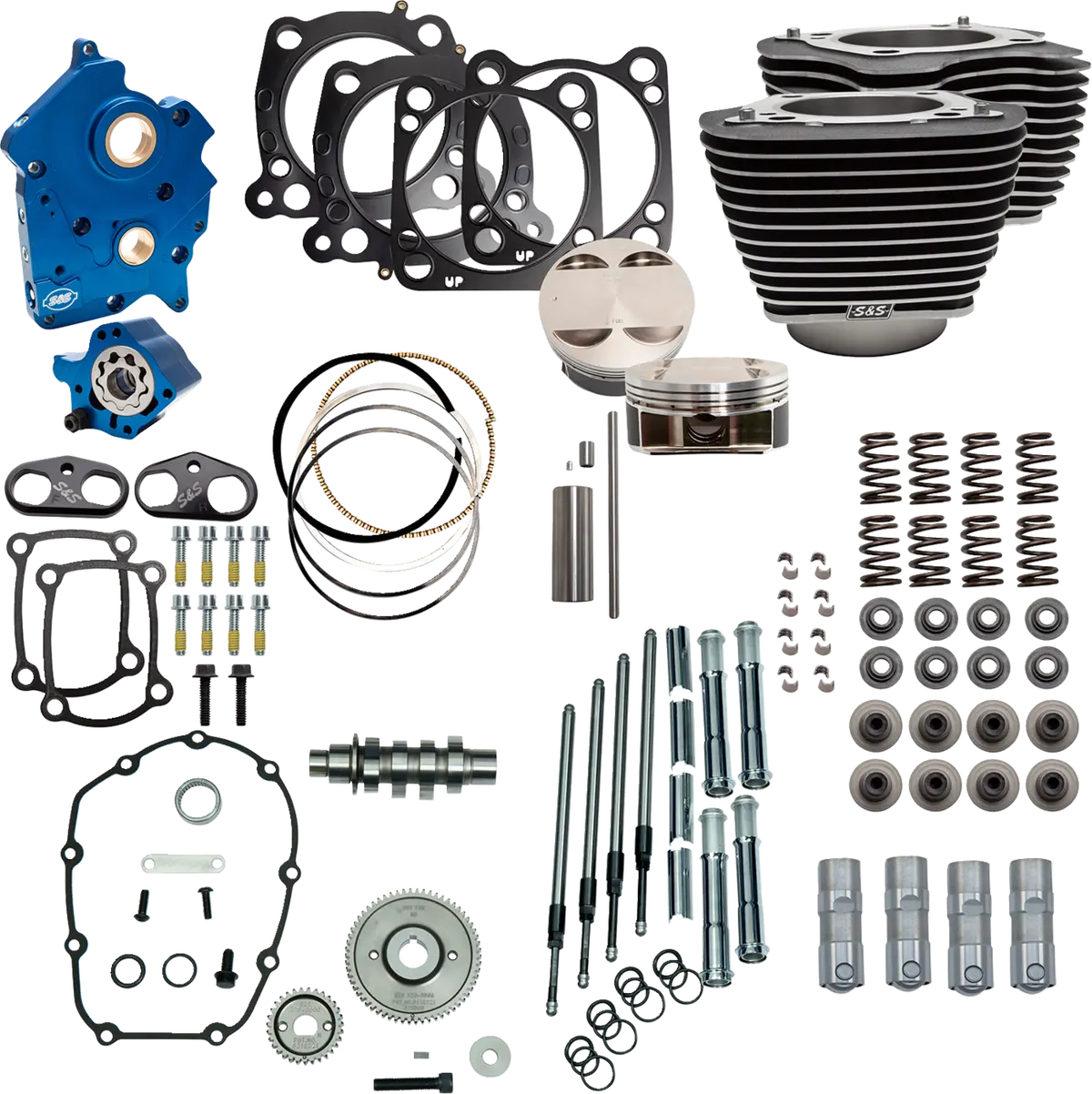 S&S Cycle Power Pack - 4.375" Stroke - Water Cooled - Black W/Highlights - M8 310-1051C 1