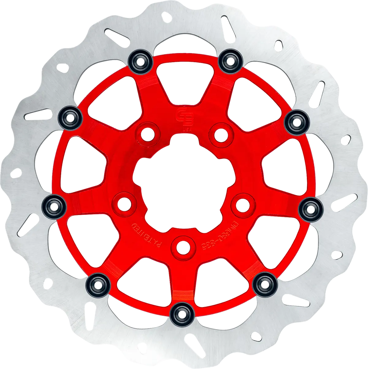 Gbrakes Wave® Brake Rotor - Front - 13" - Narrow Band - Red Gbdu035 1