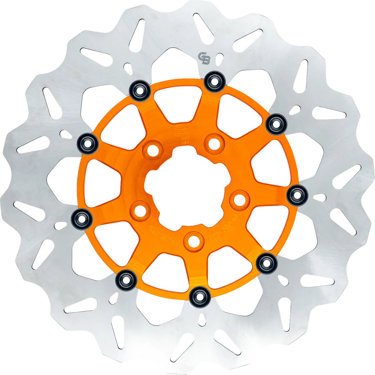 Gbrakes Wave® Brake Rotor - Front - 12.5" - Orange Gbdu030 1