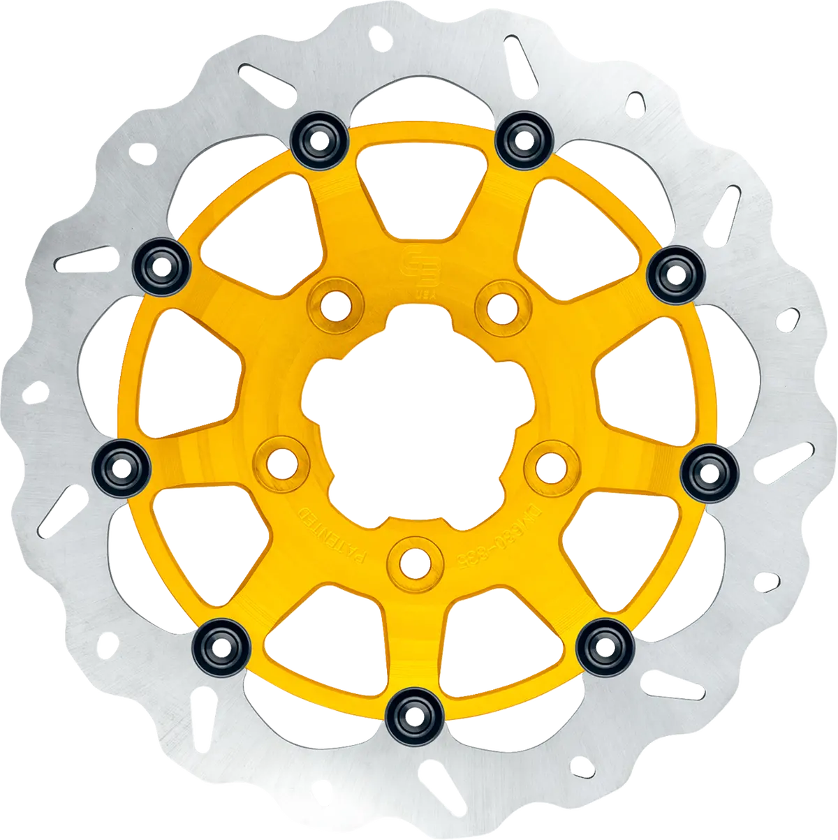 Gbrakes Wave® Brake Rotor - Front - 13" - Narrow Band - Gold Gbdu034 1