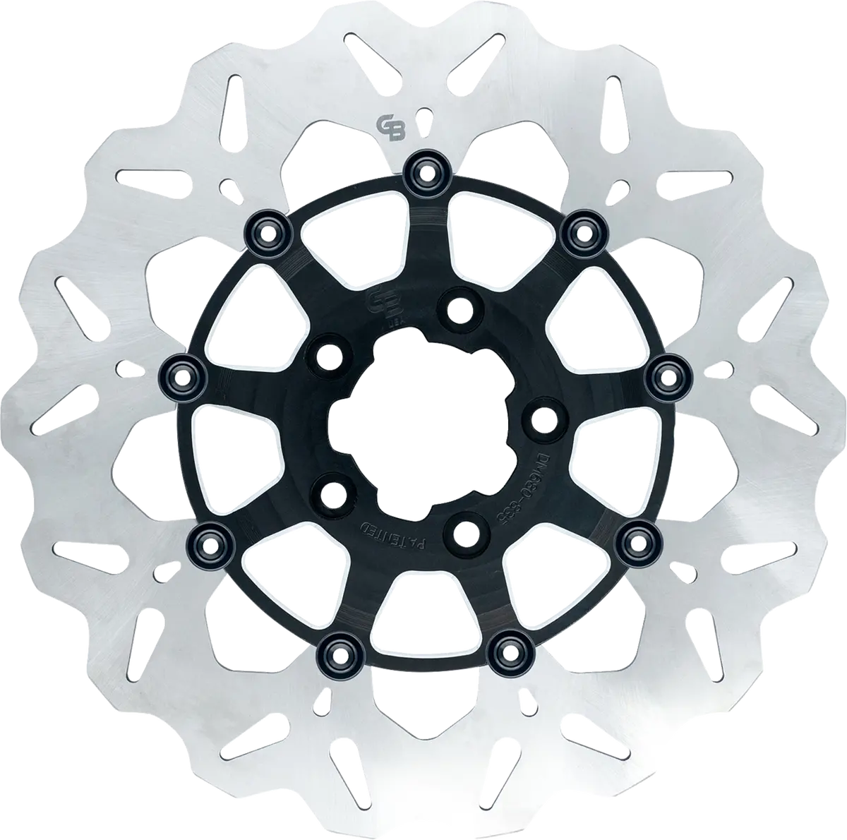 Gbrakes Wave® Brake Rotor - Front - 12.5" - Machined Black Gbdu008 1
