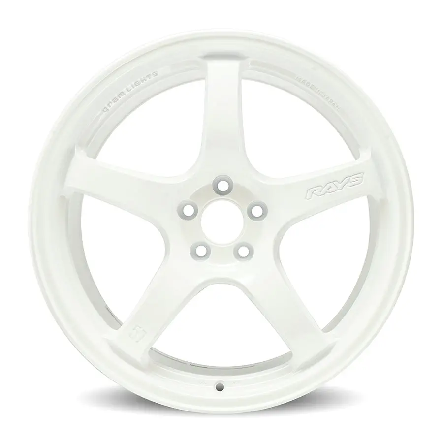 Gram Lights 57Cr Ceramic Pearl White 18X9.5 +38 5X114.3 (Set Of 4) 1