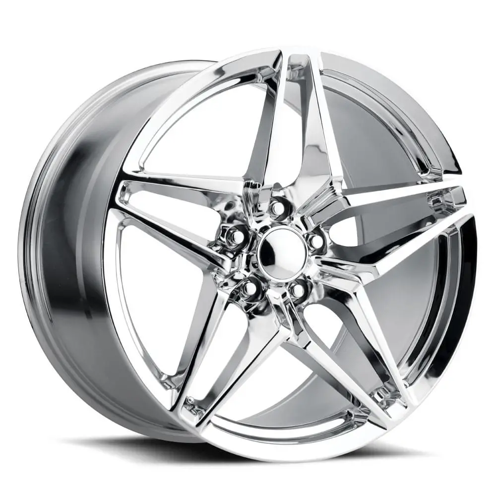 20X12 Chrome C7 Zr1 Style Wheels For Corvette (Fr29, 5X120.65Mm, +59 Offset) 1