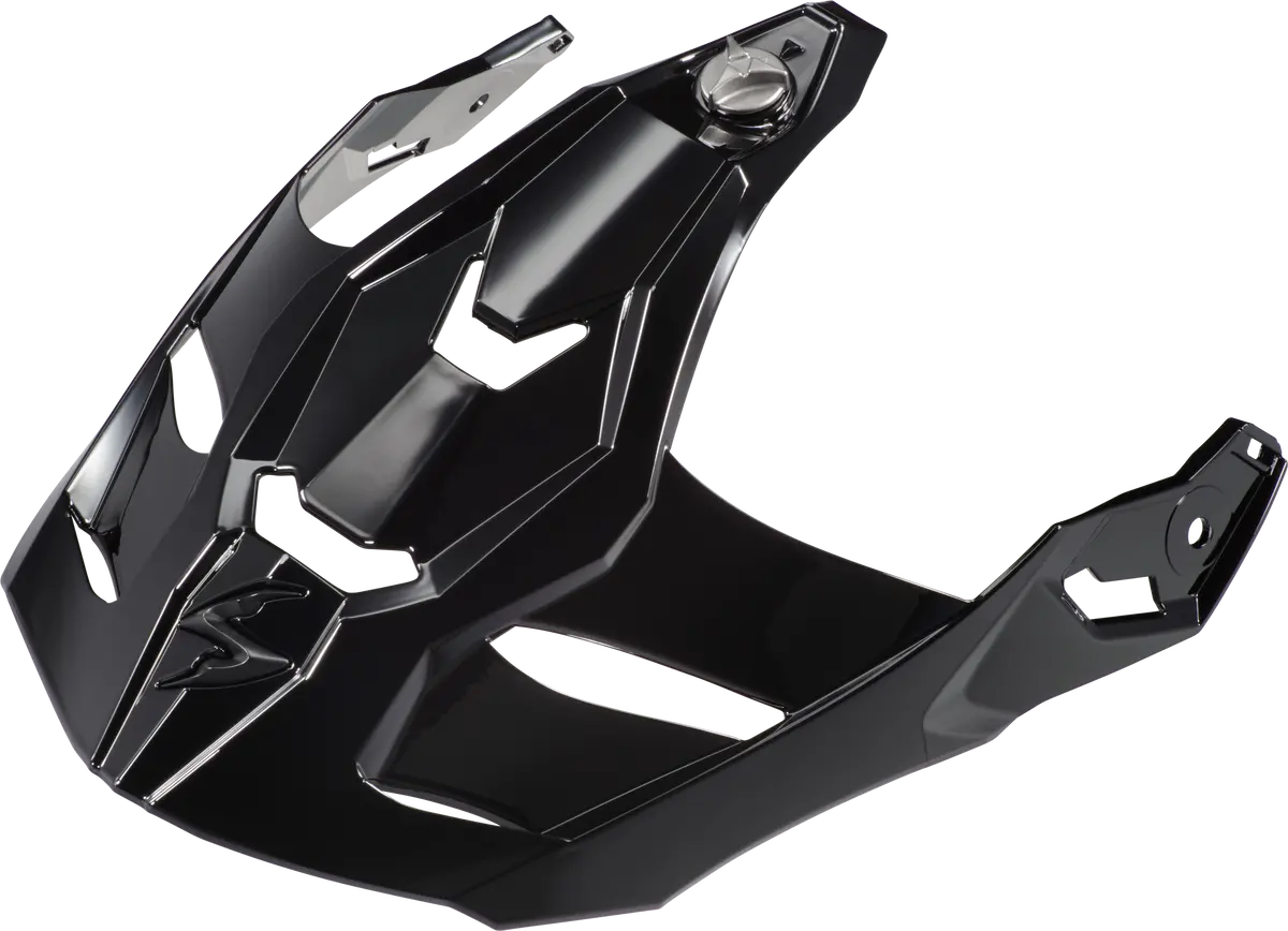 Scorpionexo Xt9000 Carbon Fiber Helmet With Peak Visor * Gloss Black, Part Number 52-591-02 1