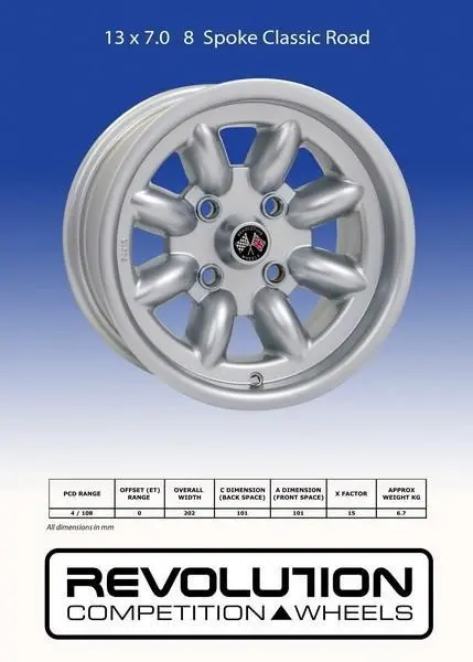 Revolution 13 X 7.0 8 Spoke 4X114 Et0 1