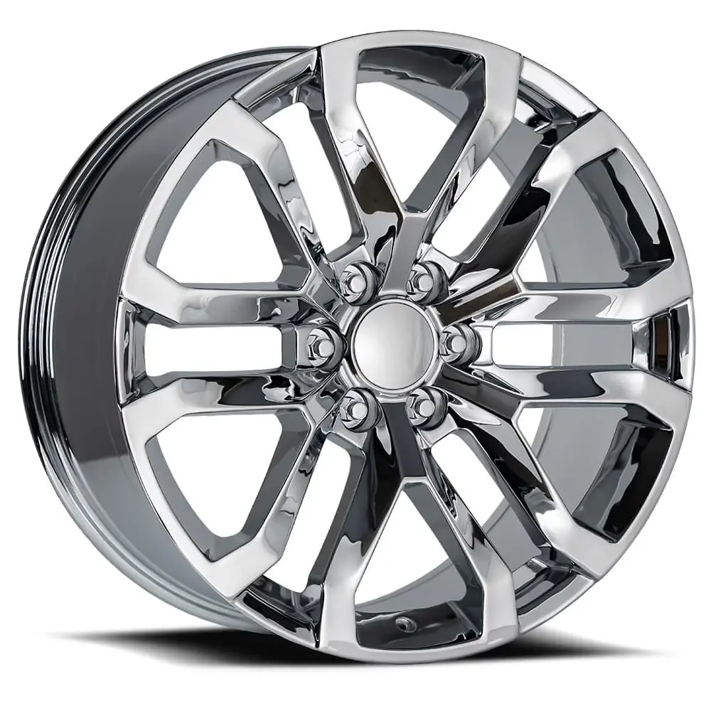 20X9 Chrome Gmc Denali Style Wheels (Fr95, 6X139.7, +28 Offset) 1