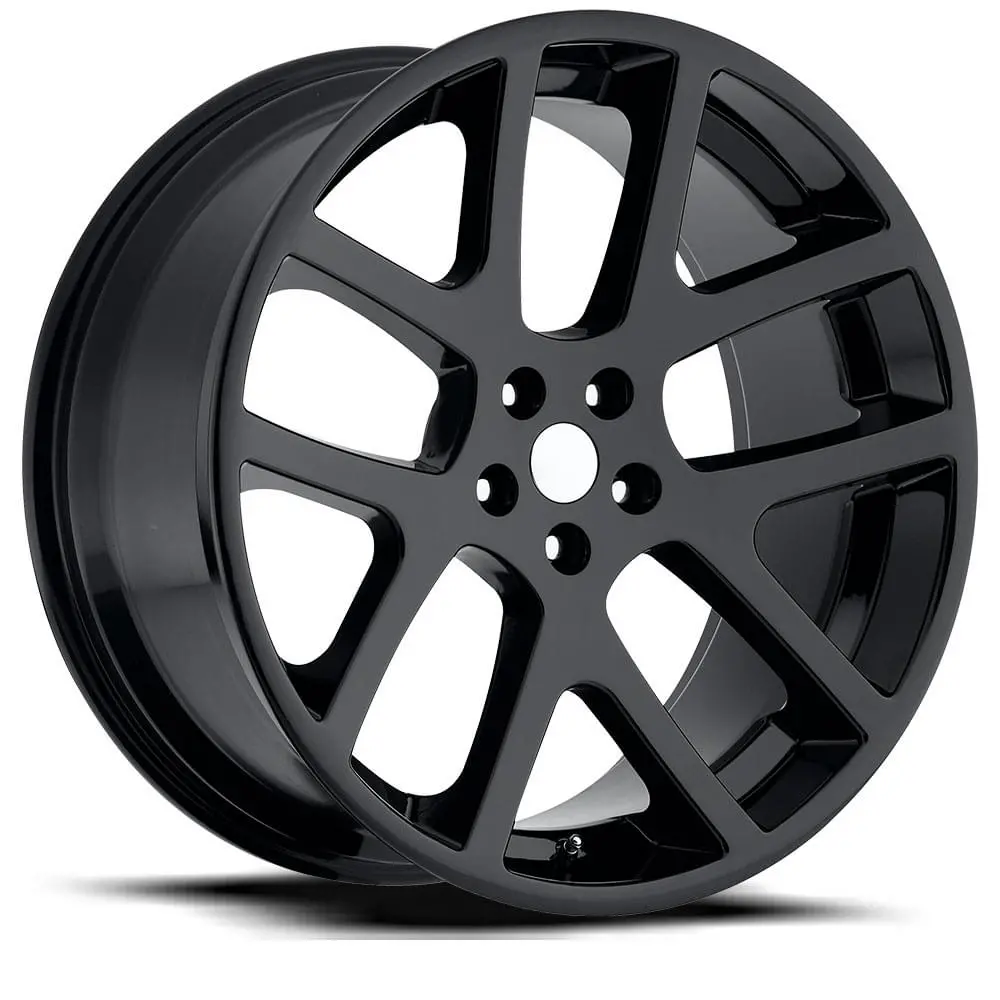 20X9 Gloss Black Lx Viper Style Wheels (Fr64, 5X115, +18 Offset) 1