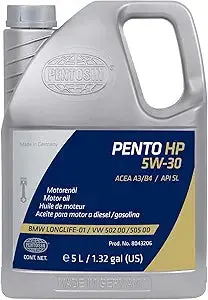 Crp® 8043206 - Pentosin™ Pento High Performance Sae 5W-30 Full Synthetic Motor Oil, 5 Liters (5.28 Quarts) 1