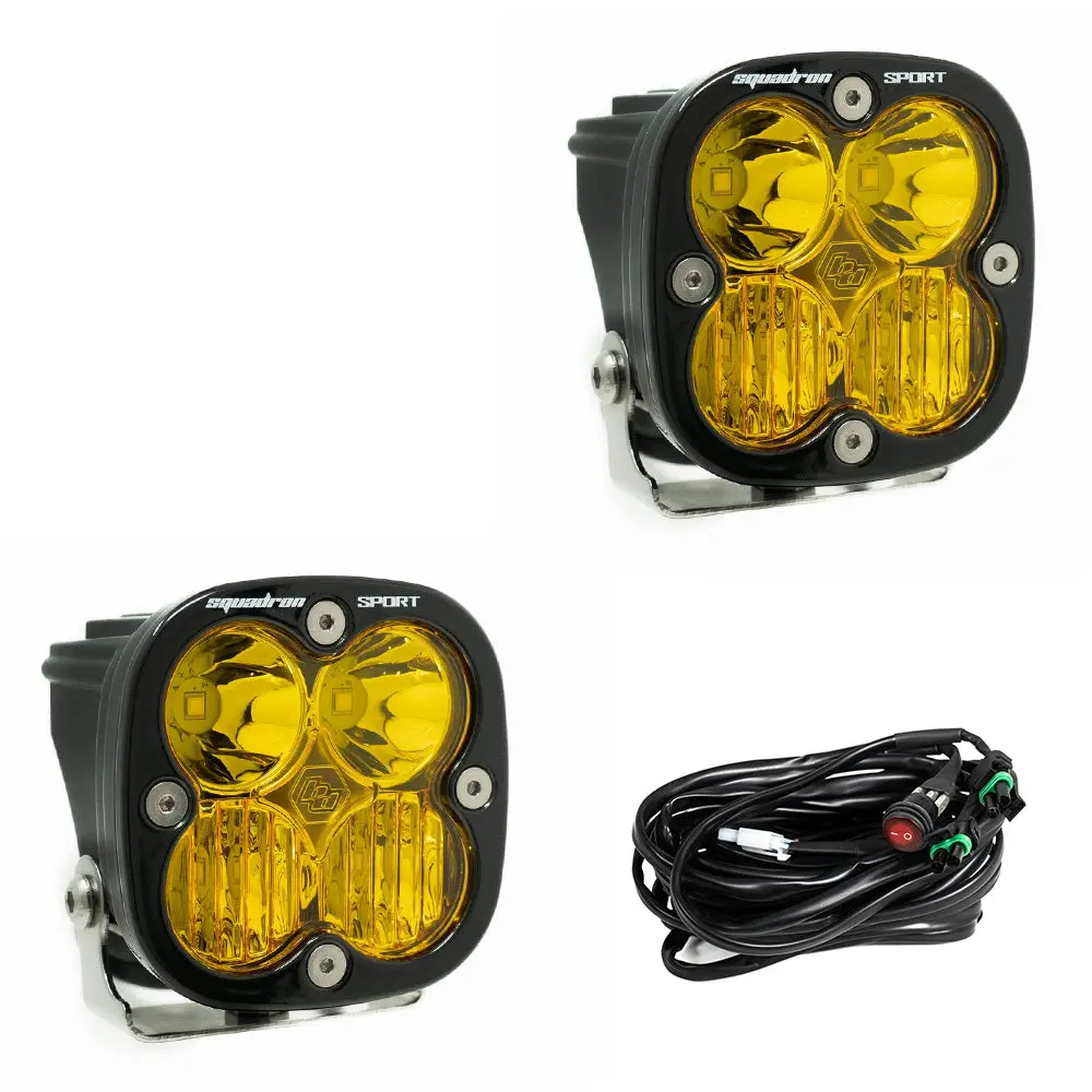 Squadron Sport Black Led Auxiliary Light Pod Pair 1