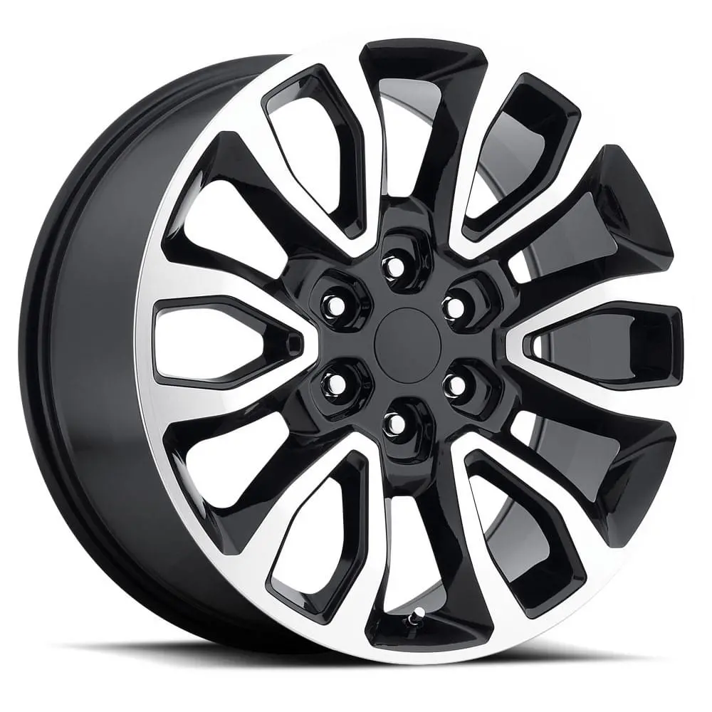 20X9 Gloss Black Machined Face Ford Raptor Style Wheels (Fr53, 6X135, +30 Offset) 1