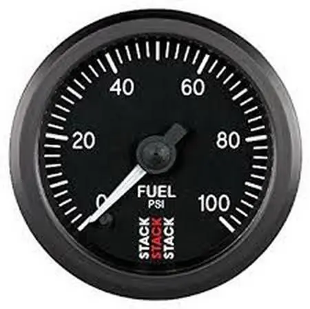 Stack Fuel Presure Gauge 0-100Psi St3306 1