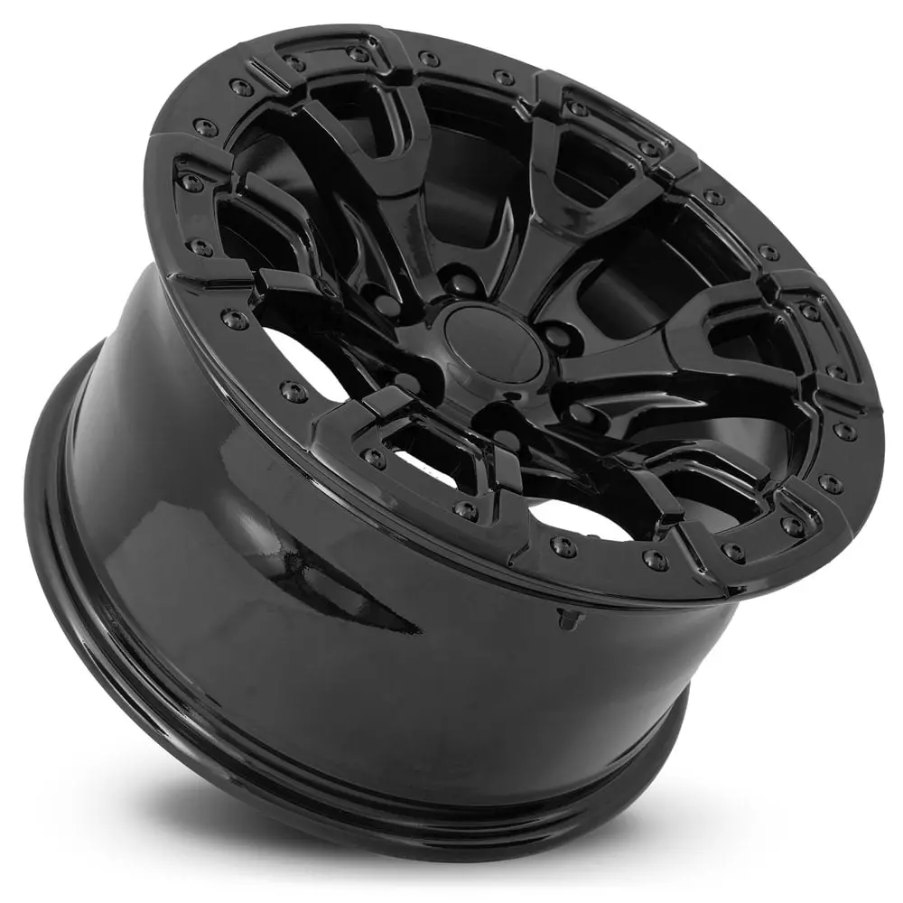 17X9 Gloss Black Factory Reproductions Fr99 Ford Bronco Replica Wheel (+18Mm Offset) 2