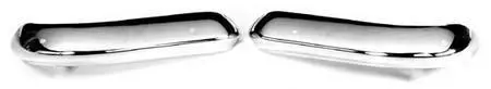 Ford Escort Mk1 Front 1/4 Bumper Chrome - Left And Right 25-16-90-3/4 Pair 1
