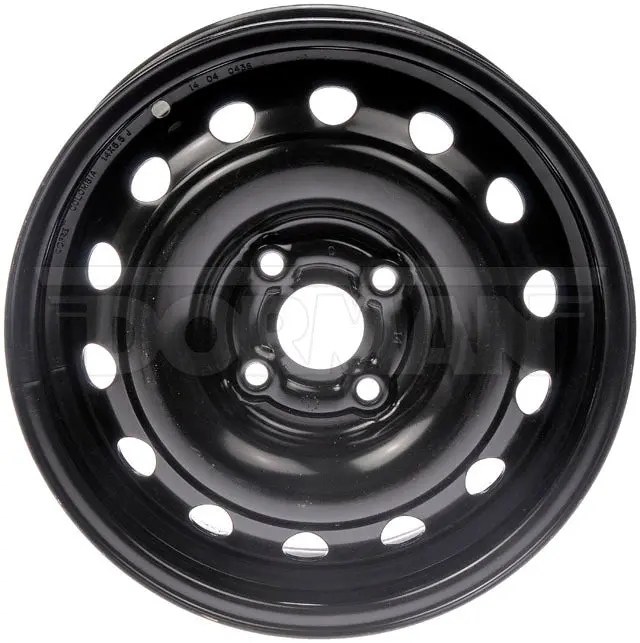 14" Dorman 14X5.5 Black Steel Wheel For Accent, Corolla, Rio (93-11) (939-105) 1