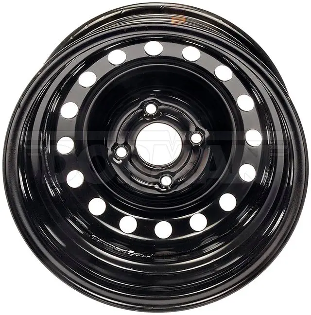 15X6 4-Dorman Lug Black Steel Wheel - Nissan Sentra/Altima  (939-111) 1