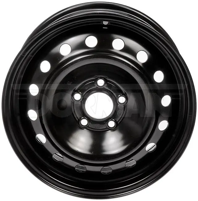 16X6.5 5X108 Dorman Black Steel Wheel - Ford Focus/Fusion (939-141) 1