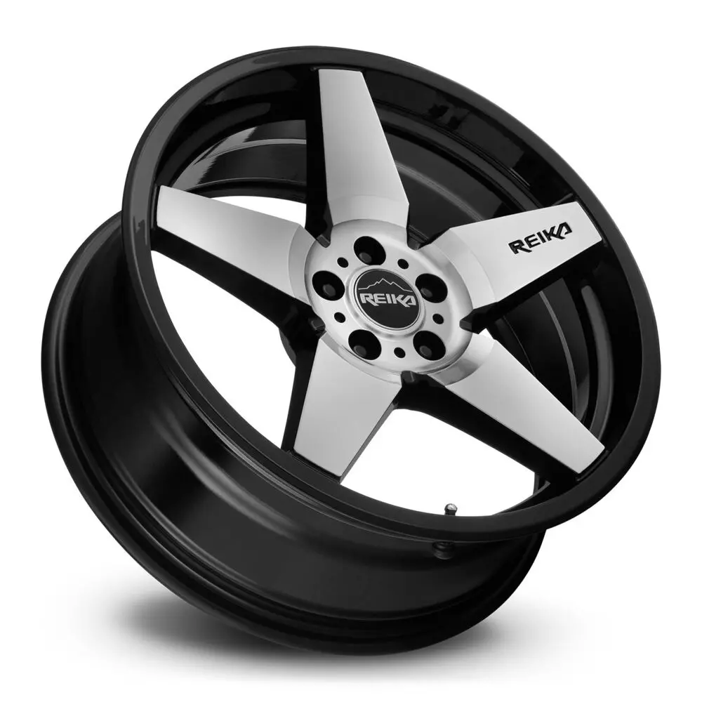 17X8 R15 Seeker Gloss Black Machined Face Rims | 5X4.5 (+38Mm Offset) 2