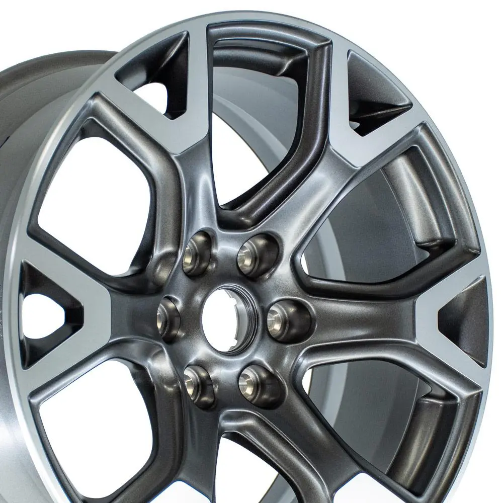 20X9 6X139.7 19.05Et Satin Gunmetal Machined Wheel Oem Jp31 For Jeep Wagoneer 1