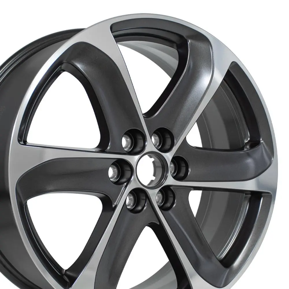 20X8 6X120 50Et Gloss Gunmetal With Polished Face Wheel Oem Bk05 For Buick Enclave 1